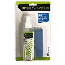 Techly Kit di Pulizia per Monitor LCD 100ml con Panno Microfibra