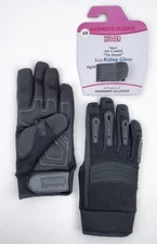 Hugger Women’s Black Air Cooled No Sweat Knit Comfort Riding Gloves sz: XS