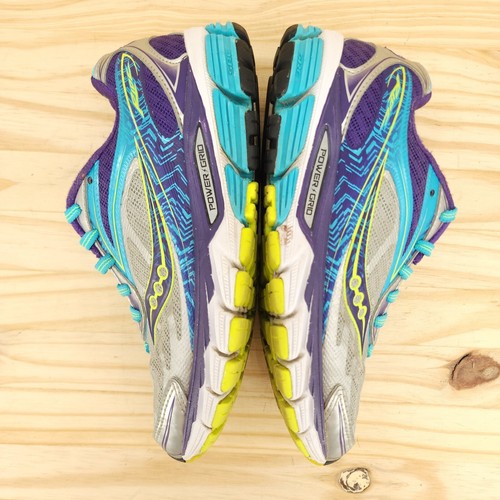 Saucony Ride 8 Women's Running Shoes Sz 6 Gray Purple Sneakers Athletic Trainers - Picture 6 of 9