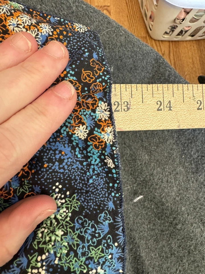 Servilleta Oscura Vintage Negro Azul Naranja Flores Fondo Abstracto Cuadrado Foto 3 de 4