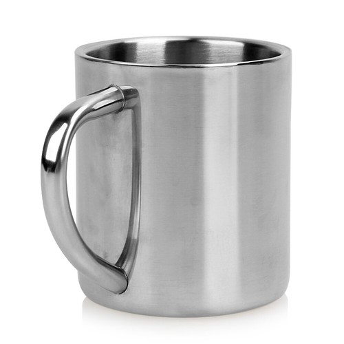 220ml Drinking Cup Double Wall Stainless Steel Coffee Mug Coffee Cup with Handle - Picture 6 of 7