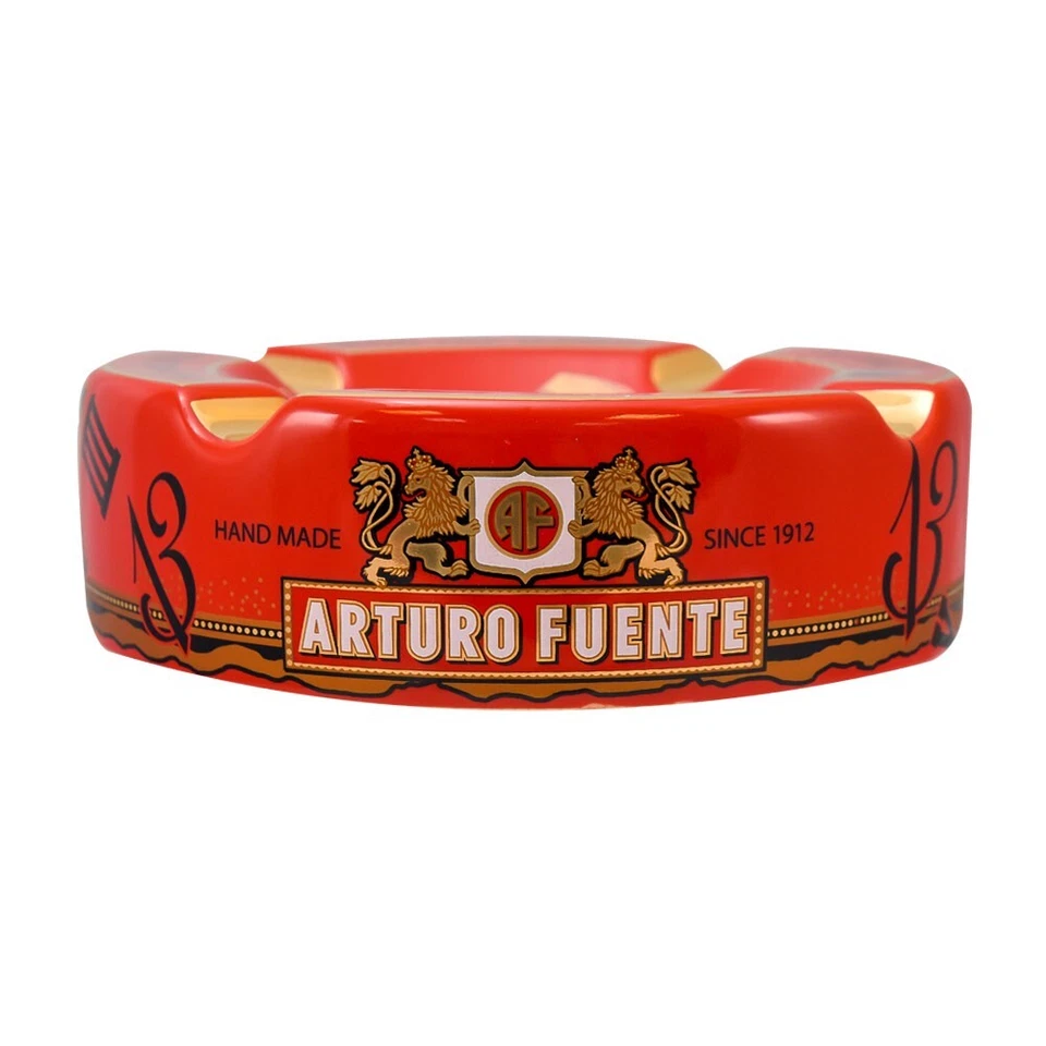 Cenicero de cerámica para cigarros Arturo Fuente - rojo Foto 3 de 4