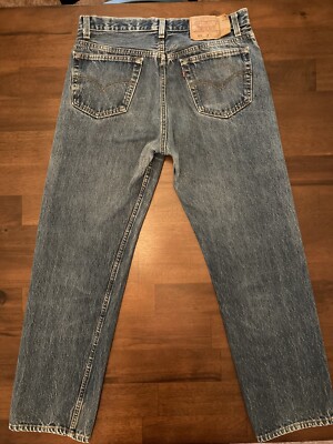 1995 Vintage Levi's 501 Straight Leg Blue Jean 32W/29L | eBay