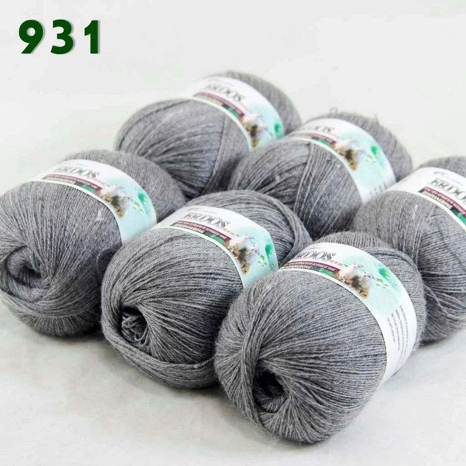 Sale 6 Skeinsx50g LACE Soft Acrylic Wool Cashmere hand knitting Crochet Yarn 931 - Image 3 of 4