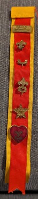 Vintage BSA Ribbon Badge with 6 Activity Pins, Boy Scout America | eBay