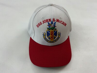 USS JOHN S. McCAIN MTT The Corps US White Baseball Cap Hat One Size