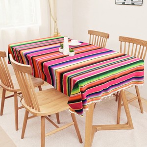 Details About 79 X 59 Mexican Serape Table Runner Tablecloth Blanket Car Seat Cover Party