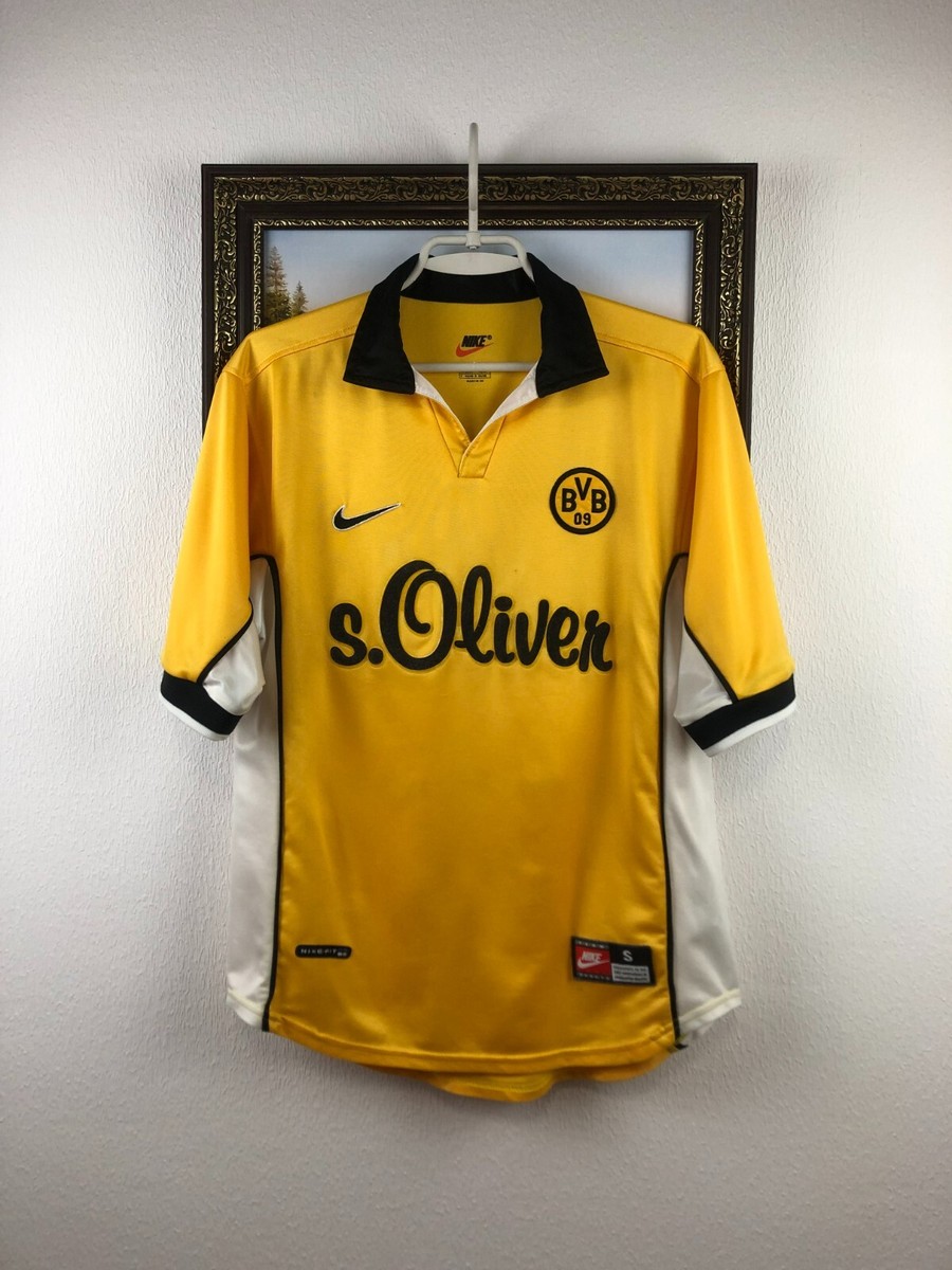 [ 1997-1998 ] NIKE ドルトムント HOME ユニフォーム L BORUSSIA DORTMUND 1997 1998 HOME SHIRT FOOTBALL SOCCER