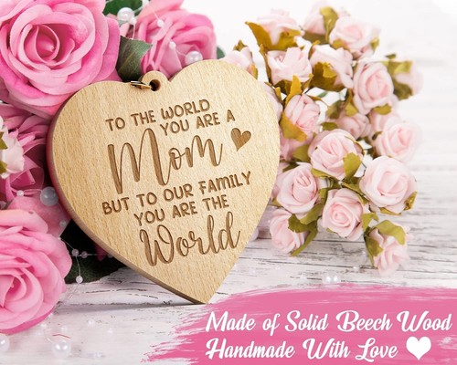 Mothers Day Gifts Picture Frame Double-Sided 4"x6" Photo W/ Warm Heart Pendant - Picture 2 of 7