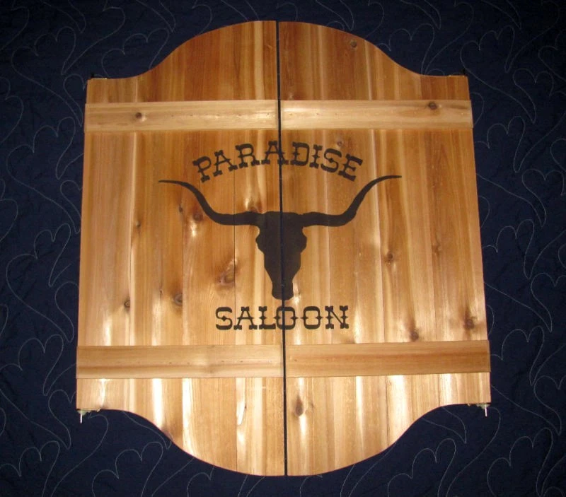 37"-52" Wild West Bronc Rider Salón Café Puertas Batientes con Tu Nombre/Logotipo Foto 3 de 4