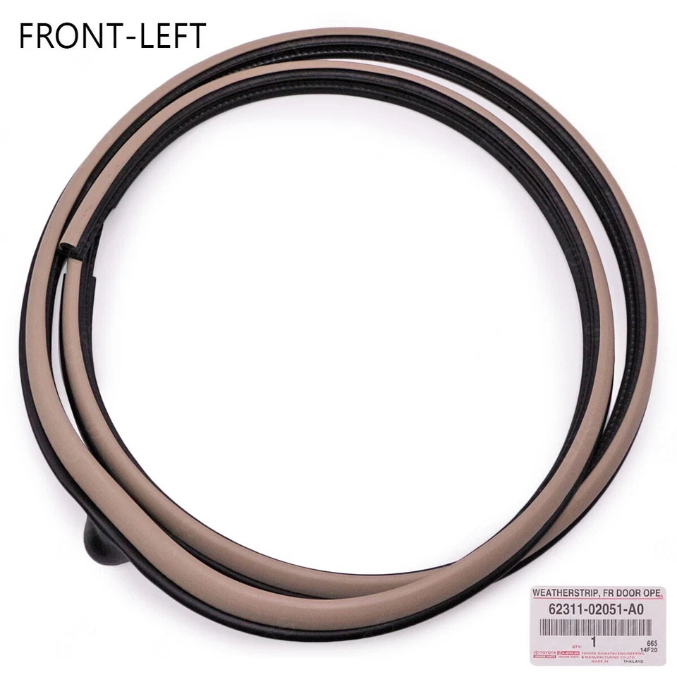 Front Left Door Rubber Weatherstrip Seal For Toyota Corolla Altis 2001 2007 Foto 4 de 4
