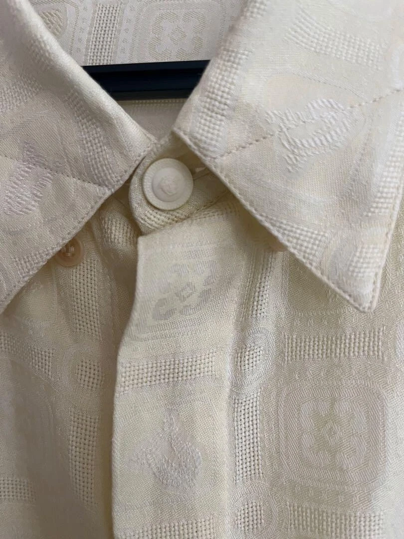 GIANNI VERSACE Vestito Camicia 48 Giallo Uomo