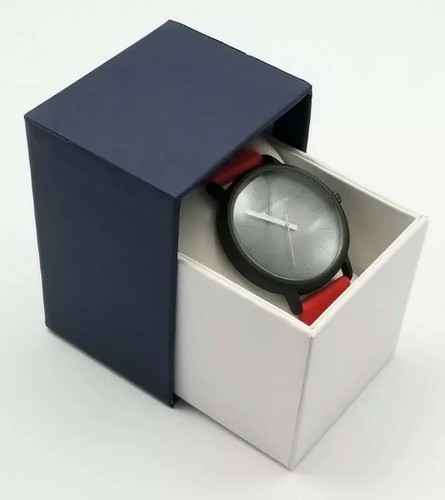 Sketchers Mens Red Adjustable Holes Analog Rubber Wrist Watch SR5043RED