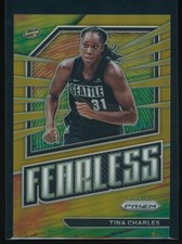 Tina Charles 2023 Panini Prizm WNBA Fearless Gold #12 /10
