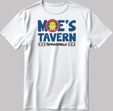 Moe's Tavern Springfield Short Sleeve White-Black Men / Women's P330