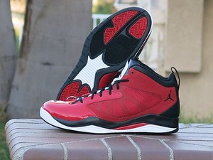 Mens Air Jordan Flight Team White Black Red shoes