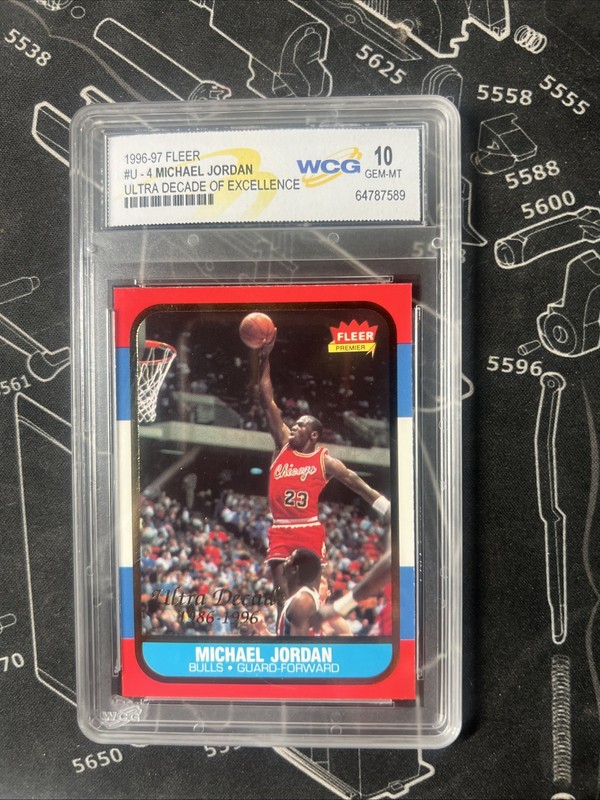 1996 Fleer Michael Jordan Ultra Decade Of Excellence Rookie #U-4 10 WCG 🔥🔥🔥🔥