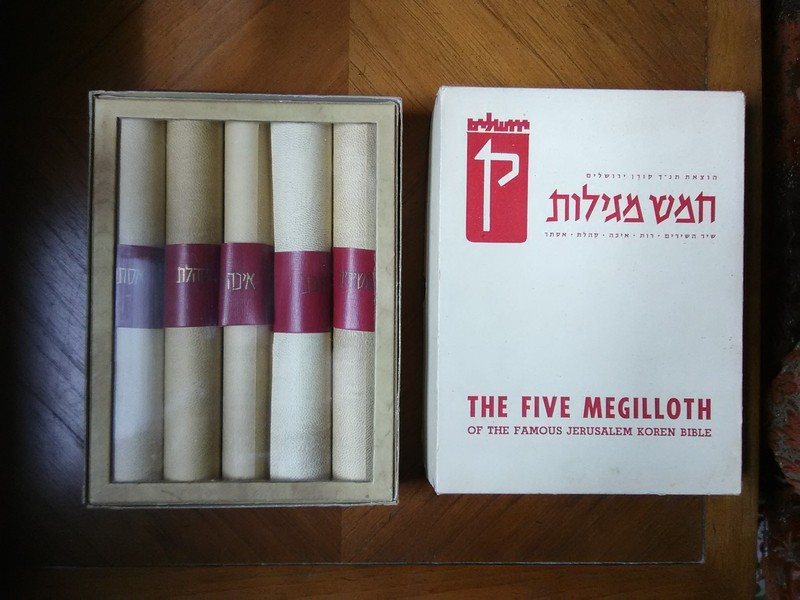 Vintage The Five Megilloth of the Famous Jerusalem Koren Bible