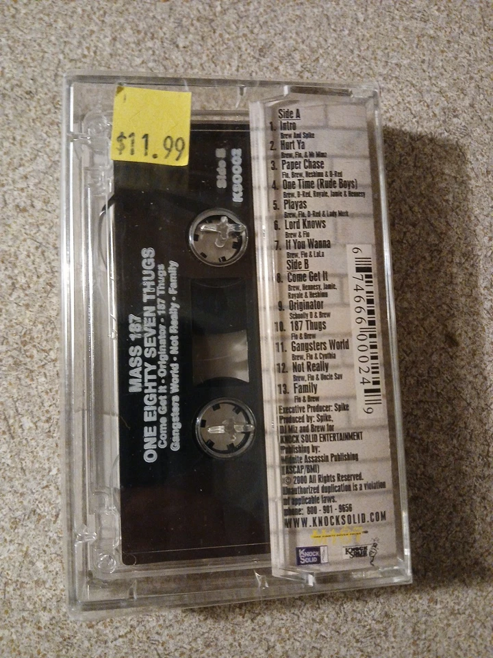 Mass 187 – One Eighty Seven Thugs RARE KANSAS CITY G RAP '00 SEALED - Image 4 of 4