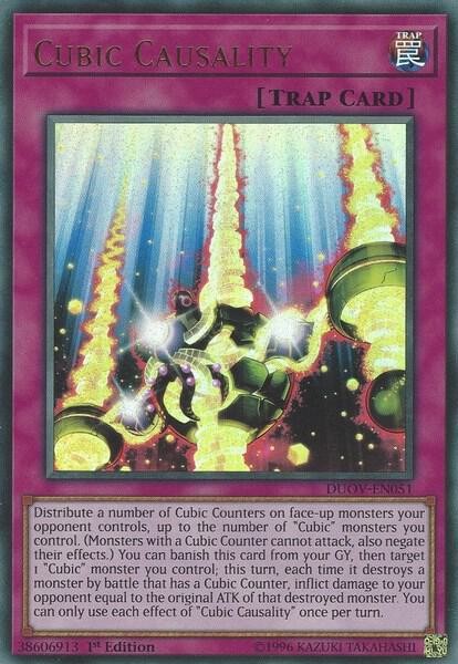 Yugioh Cubic Causality 1st Edition Ultra Rare DUOV-EN051 NM