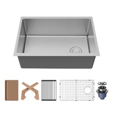 Karran USA UUMSB2732-PK1 Fusion 27" Undermount Single Basin - Satin Brushed