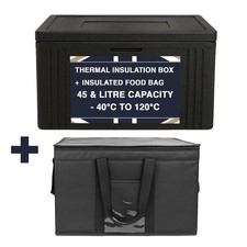 45L Insulated Food Delivery Box & Thermal Bag – Hot/Cold Food Carrier