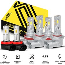 12000K combo LED Headlight Kit High+Low+Fog Bulb for Honda Accord 2013 2014 2015