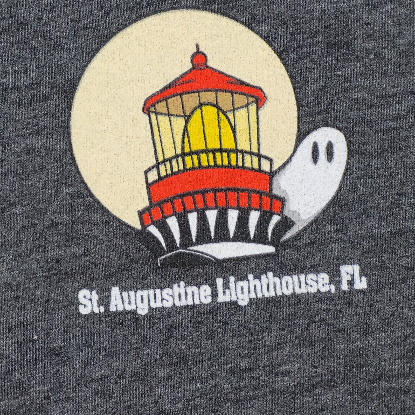 St. Augustine Lighthouse Sweatshirt Large Gray Pa… - image 3