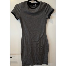 BDG Striped Bodycon Knit Stretchy Comfortable Ringer Tee Dress Urban Outfitters