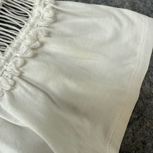 Weekend Max Mara Women’s Blouse White Ruffled Sleeves Size Medium - Picture 3 of 11