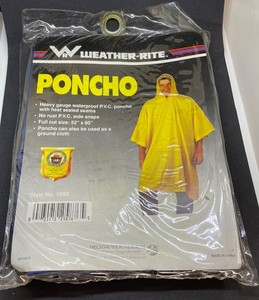 Price Reduced!  New Weather-Rite Rain Poncho