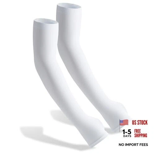 Arm Sleeves UV Sun Protection Cooling Sports Compression Sleeves for Men White
Opens in a new window