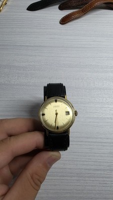 Junghans Automatic Vintage Herrenarmbanduhr Vergoldet Datum Klassisch