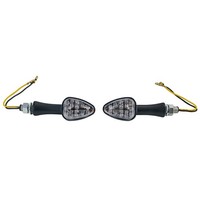 Motorrad LED Mini Blinker Elegant Custom Miniblinker Schwarz Mit E-PrüFzeichen