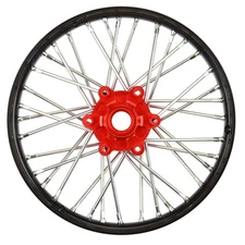 Pro-Line Racing 1/4 Pro-Spec Aluminum V2 Bead Front Wheel Assembled Black/Red