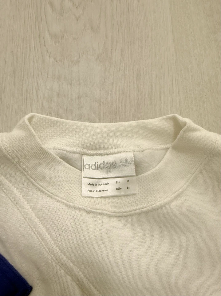 VTG 90s USA WORLD CUP 1992 TEAM ADIDAS SWEATSHIRT WHITE SIZE M SOCCER FOOTBALL - Image 2 of 4