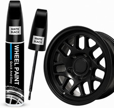 Matte Black Rim Touch Up Paint Kit for Curb R...