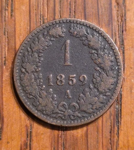 1859 Austria 1 Kreuzer — photo from the most recent tracked eBay sale