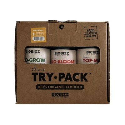 BIOBIZZ Try-Pack Indoor, organisches Dünger Set BioGrow + BioBloom + Top-Max