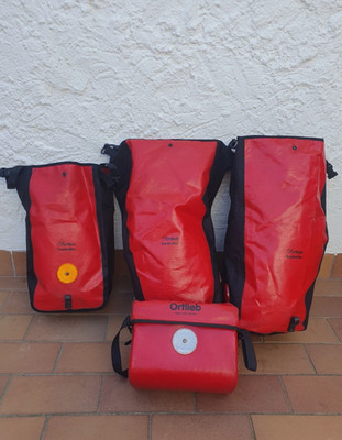 Ortlieb Backroller Fahrradtaschen rot 4X 