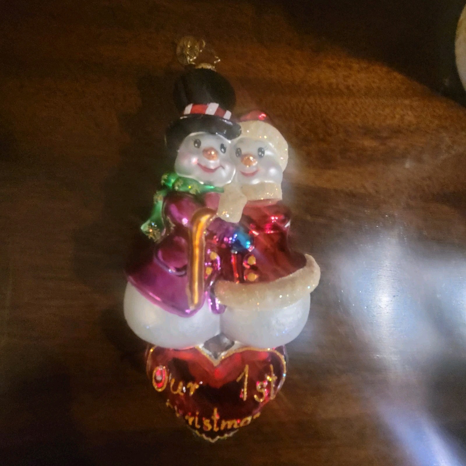 Christopher Radko Snow In Love First Christmas Ornament