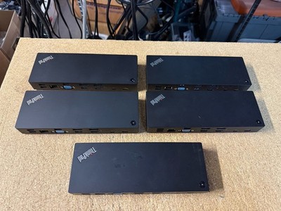 5 x Lenovo Thunderbolt 3 Dock 40AC DBB9003L1 NO POWER ADAPTER LOT 5