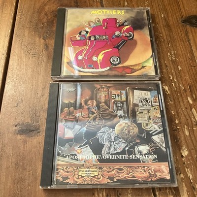 Zappa Mothers 2 CD Lot Apostrophe Overnight Sensation Just Another Band From LA