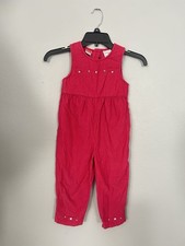 VTG McKids McDonalds Pink Corduroy Overalls Romper 3t
