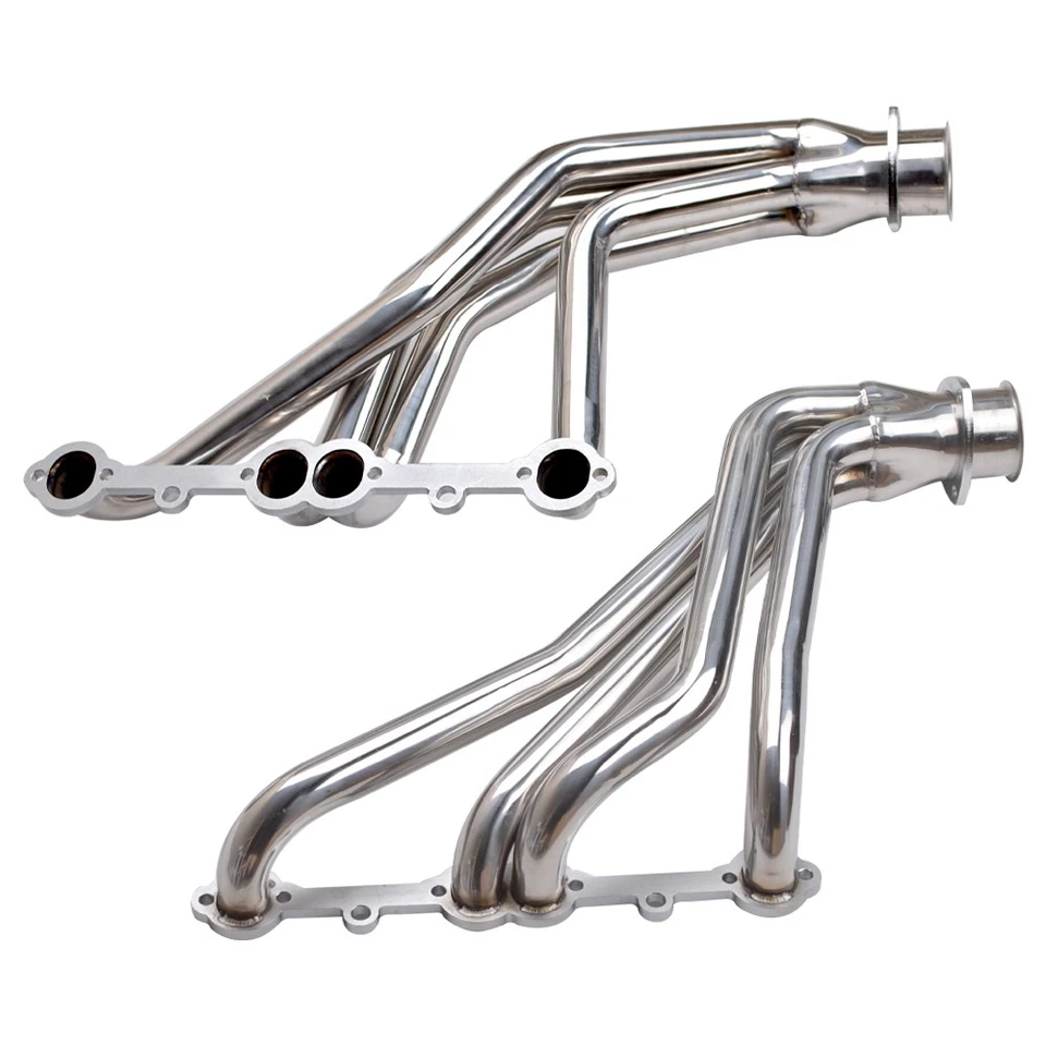 Cabezales de acero inoxidable de 1-5/8" para camioneta pickup SUV Chevy Corvette 1966-1987 SBC Foto 4 de 4