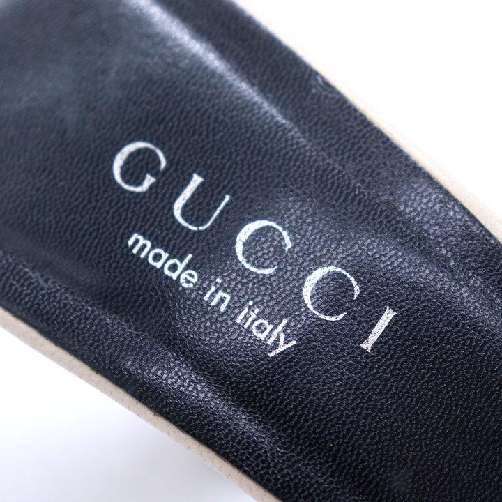 GUCCI Mules Sandals Heel Leather Ivory EU36.5/US6.5 116144c thumbnail 11