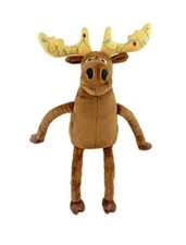 Elmore the Christmas Moose Plush: 14 Inches Tall by Mike Boldt