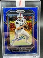 Josh Allen Auto 2022 Prizm FOTL Blue Shimmer /10 Buffalo Bills Chaser Pack