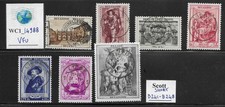 WC1_14988. BELGIUM. 1939 PETER ROUBENS short set. Sc. B241-B248. Used