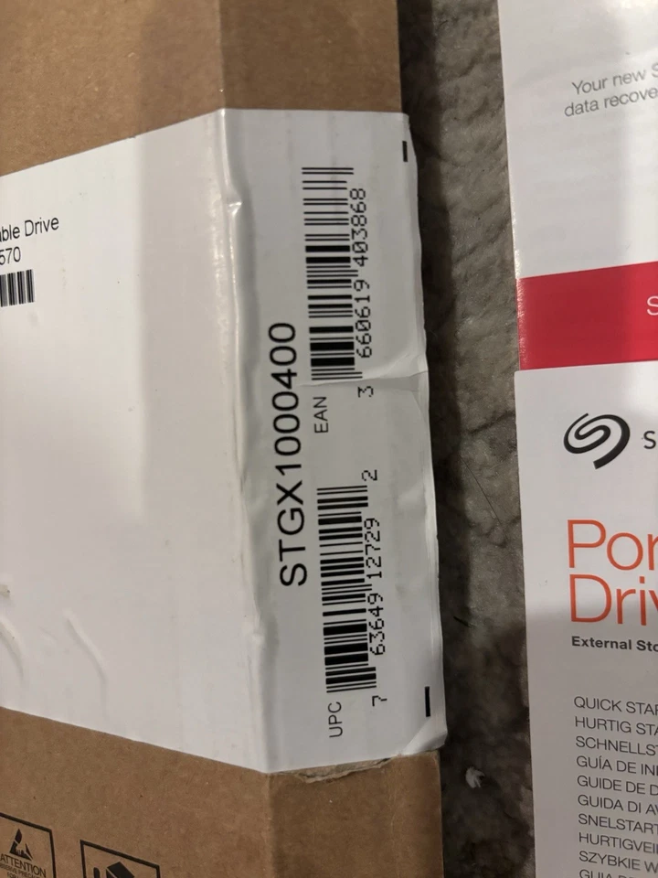 STX Seagate Portable Drive PN: 2N1AP1-570 External Hard Drive New Never Used - Image 3 of 3